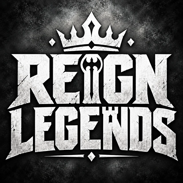 Reign Legends metal dokulu logosu